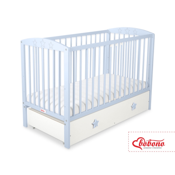 Letino per Bambino 120x60cm con Cassetto Maxi Bianca Stelle