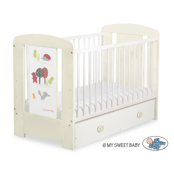 Letino per Bambino con Cassetto120x60cm Maxi Foresta
