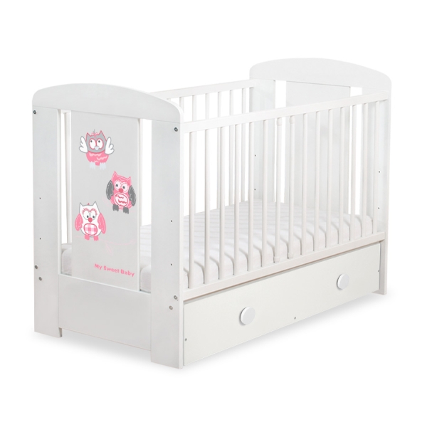 Letino per Bambino con Cassetto120x60cm Maxi Gufi