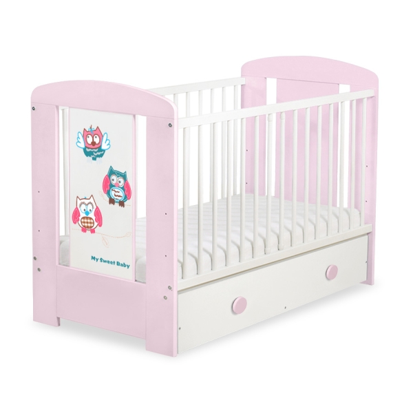 Letino per Bambino con Cassetto120x60cm Maxi Gufi