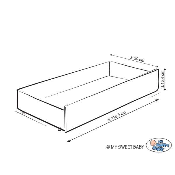 Letino per Bambino con Cassetto120x60cm Standard