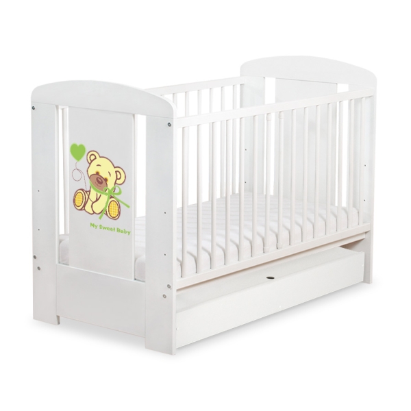 Letino per Bambino con Cassetto120x60cm Standard Creme Nastro
