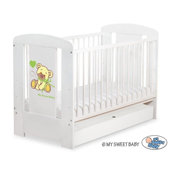 Letino per Bambino con Cassetto120x60cm Standard Creme Nastro