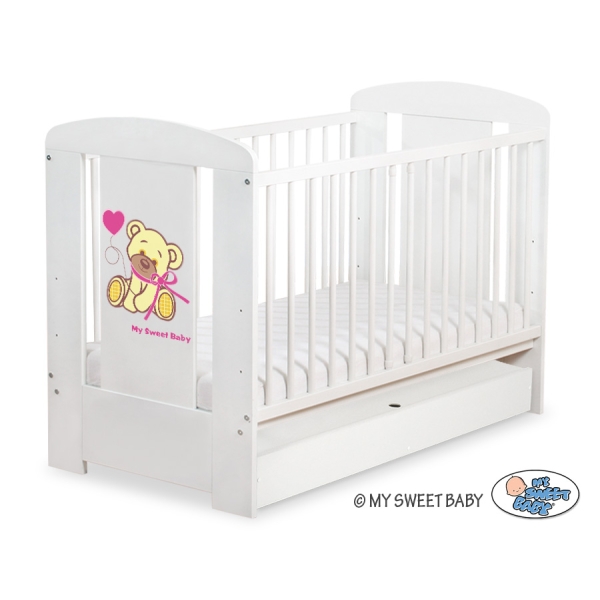 Letino per Bambino con Cassetto120x60cm Standard Creme Nastro