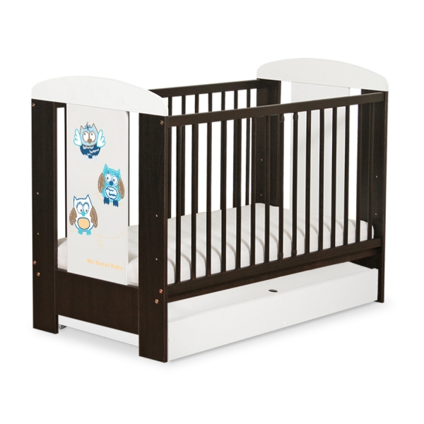 Letino per Bambino con Cassetto120x60cm Standard Gufi