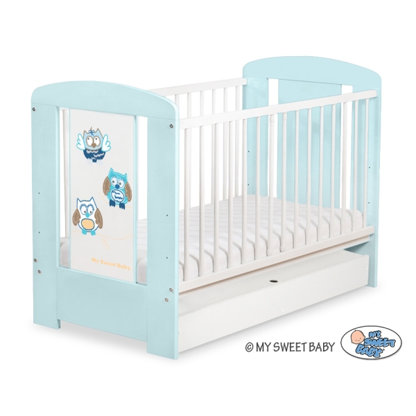Letino per Bambino con Cassetto120x60cm Standard Gufi
