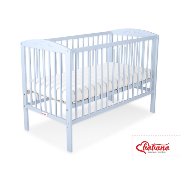 Lettino 60x120cm Blu Cuori