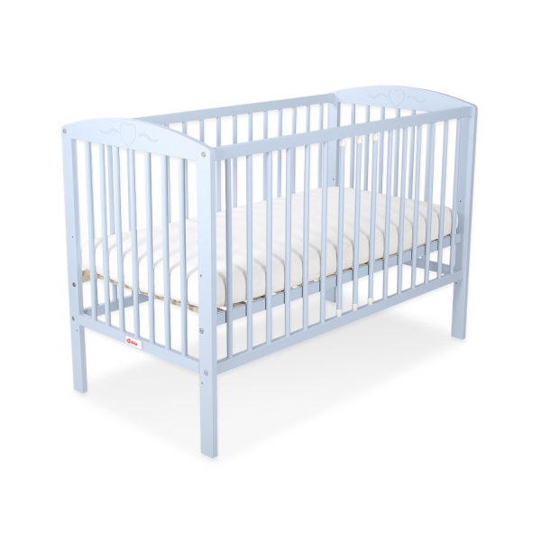 Lettino 60x120cm Blu Cuori