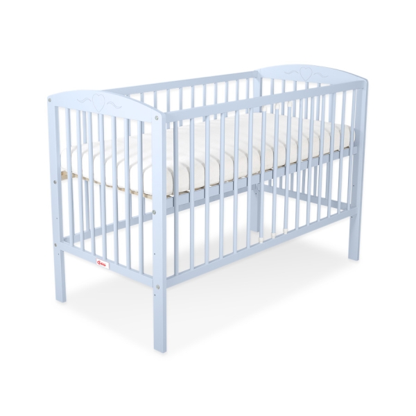 Lettino 60x120cm Blu Cuori