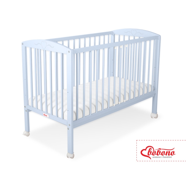 Lettino 60x120cm Blu Cuori