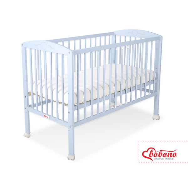 Lettino 60x120cm Blu Cuori