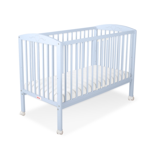Lettino 60x120cm Blu Cuori