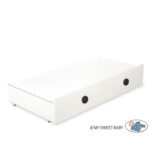 Lettino 60x120cm con Cassetto Maxi Gufi