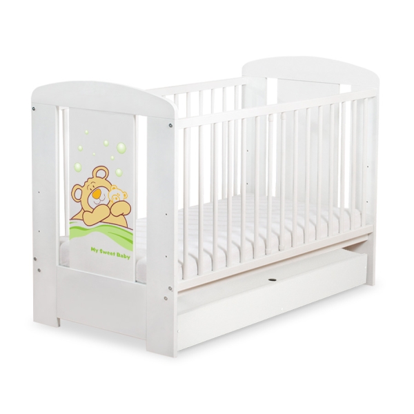 Lettino 60x120cm con Cassetto Standard Barnaba
