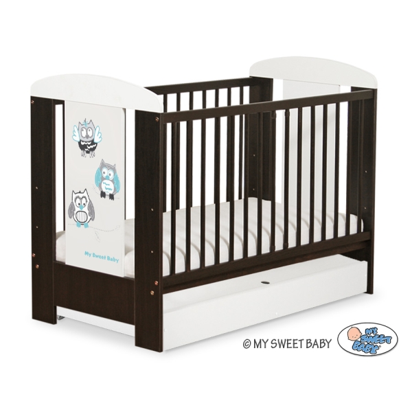 Lettino 60x120cm con Cassetto Standard Gufi
