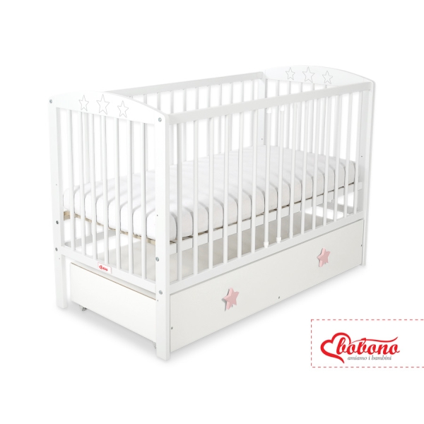 Lettino 60x120cm con Cassetto Maxi Stelle