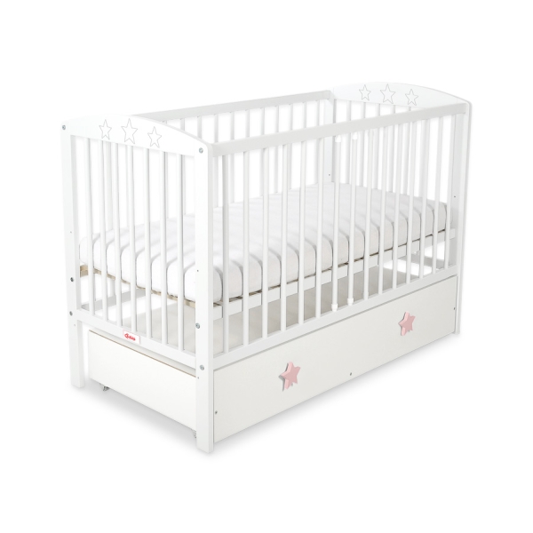 Lettino 60x120cm con Cassetto Maxi Stelle