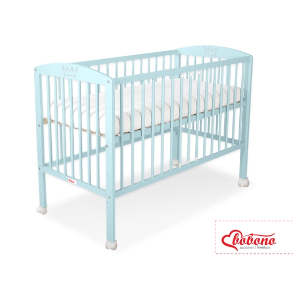 Lettino neonato con sbarre 60x120cm Menta