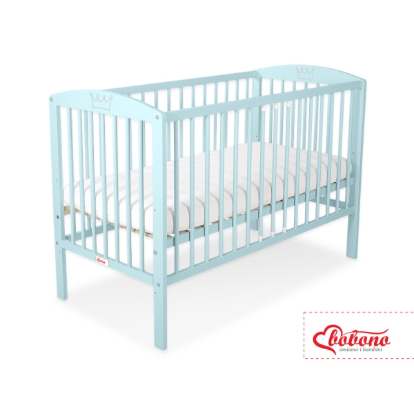 Lettino neonato con sbarre 60x120cm Menta