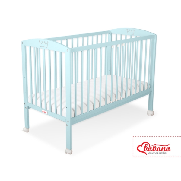 Lettino neonato con sbarre 60x120cm Menta