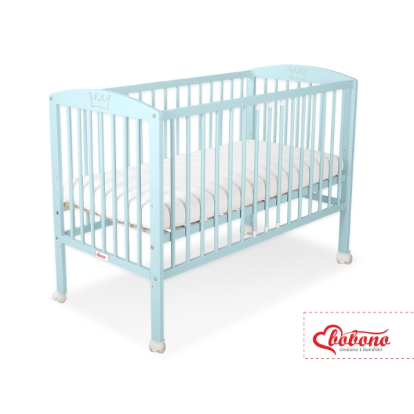 Lettino neonato con sbarre 60x120cm Menta
