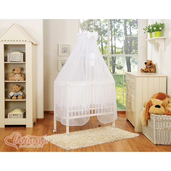 Lettino da Affiancare al Letto FABIO Bianca Little Prince/Princess
