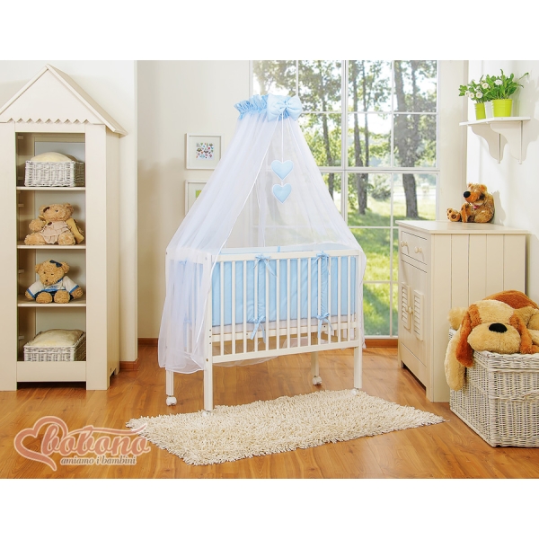 Lettino da Affiancare al Letto FABIO Blu Cuori