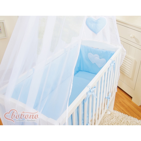 Lettino da Affiancare al Letto FABIO Blu Cuori