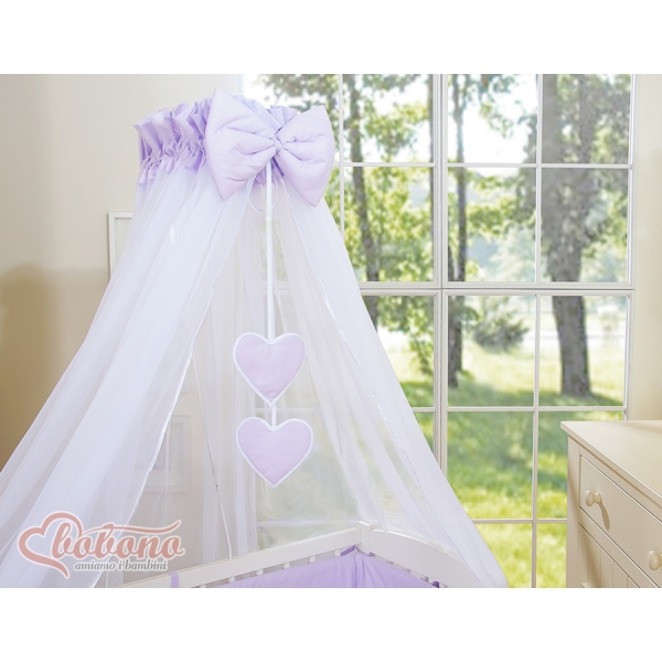 Lettino da Affiancare al Letto FABIO Lilla Cuori