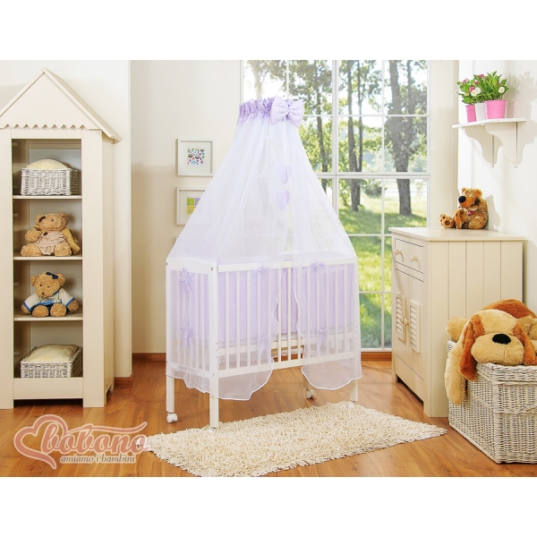Lettino da Affiancare al Letto FABIO Lilla Cuori
