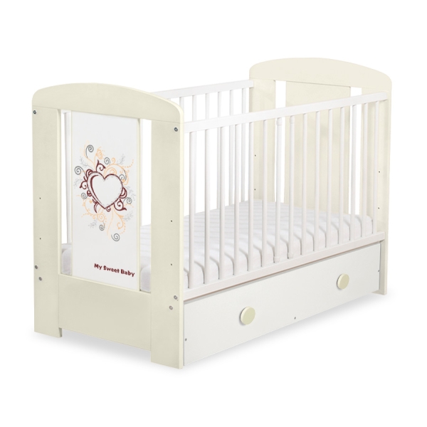 Lettino in Legno 120x60cm con Cassetto Maxi