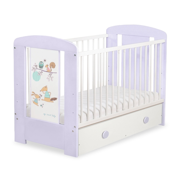 Lettino in Legno 120x60cm con Cassetto Maxi