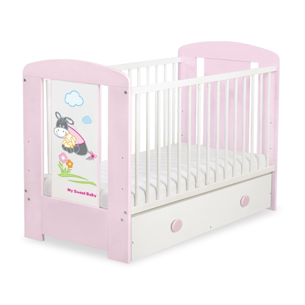 Lettino in Legno 120x60cm con Cassetto Maxi Luca