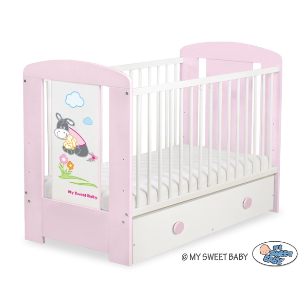 Lettino in Legno 120x60cm con Cassetto Maxi Luca