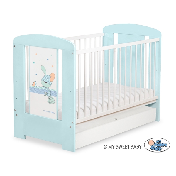 Lettino in Legno 120x60cm con Cassetto Standard