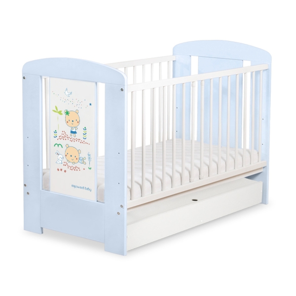 Lettino in Legno 120x60cm con Cassetto Standard