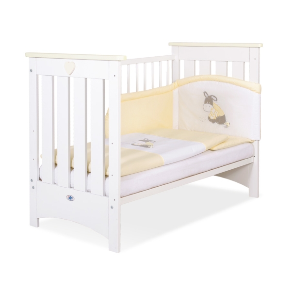 Lettino in Legno 120x60cm - Lorenzo Creme Bianca