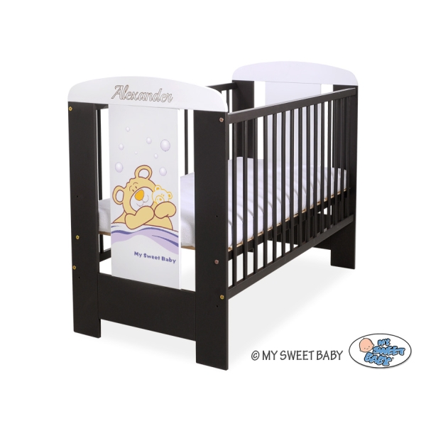 Lettino in Legno 120x60cm Marrone Barnaba