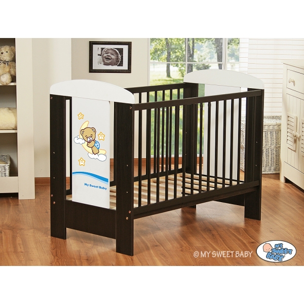 Lettino in Legno 120x60cm Marrone Notte