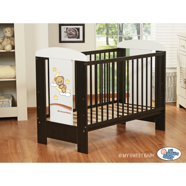Lettino in Legno 120x60cm Marrone Notte