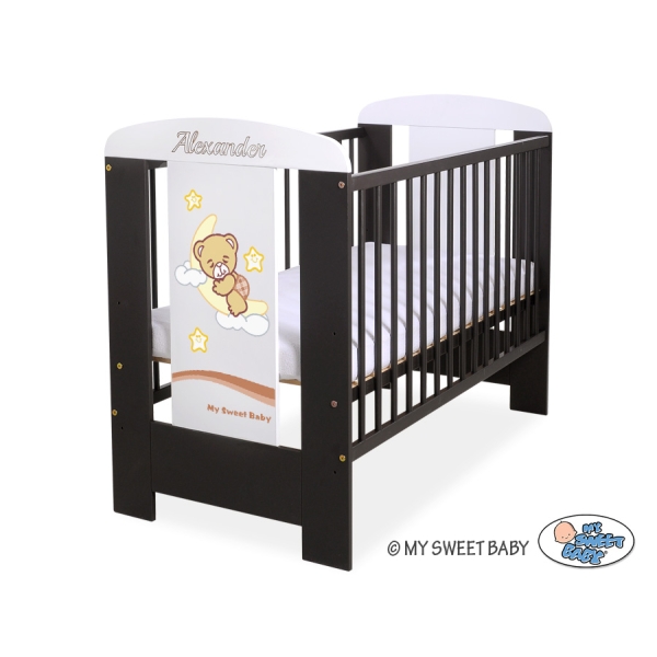 Lettino in Legno 120x60cm Marrone Notte