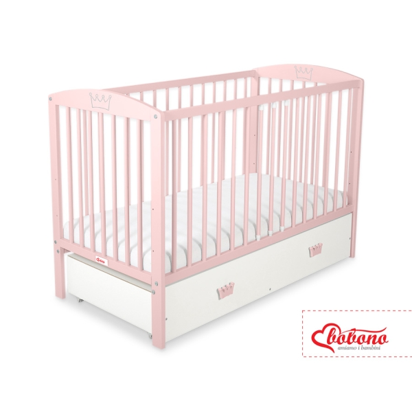 Lettino in Legno 120x60cm con Cassetto Maxi