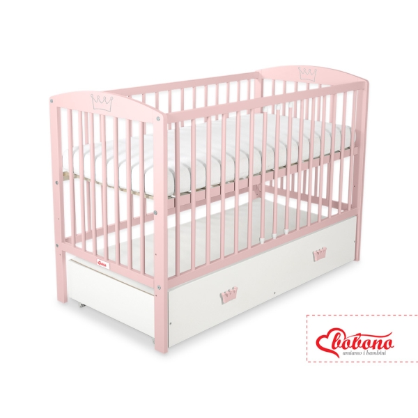 Lettino in Legno 120x60cm con Cassetto Maxi