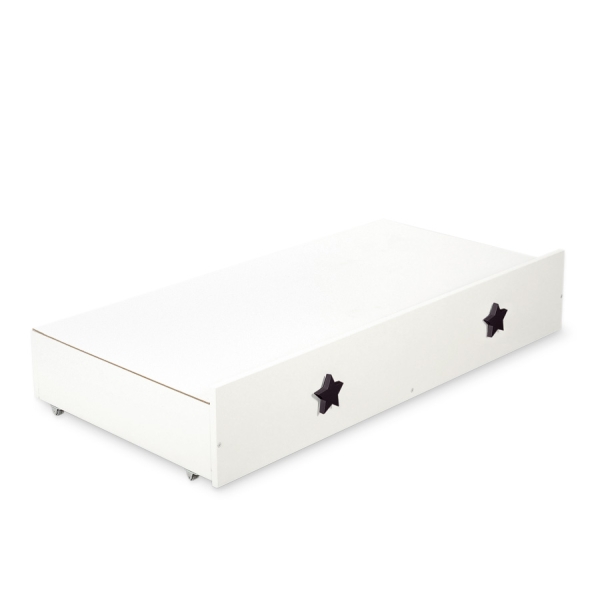 Lettino in Legno 120x60cm con Cassetto Maxi Stelle