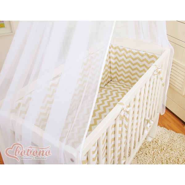 Lettino Neonati da Attaccare Beige Chevron