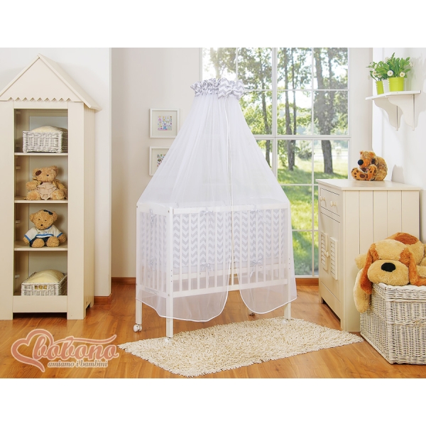 Lettino Neonati da Attaccare Grigio