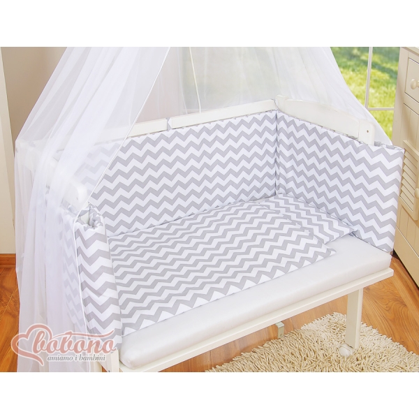 Lettino Neonati da Attaccare Grigio