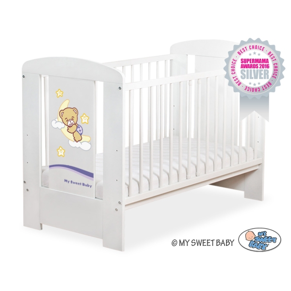 Lettino Neonato 120x60cm Bianca Notte
