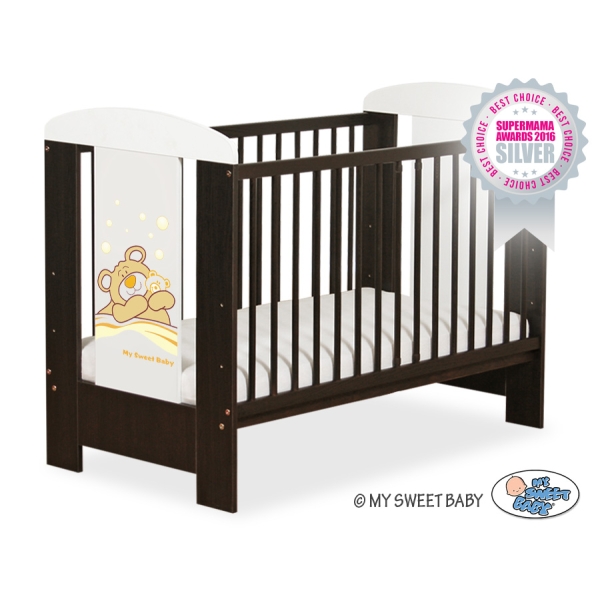 Lettino Neonato 120x60cm Marrone Barnaba