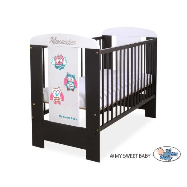 Lettino Neonato 120x60cm Marrone Gufi